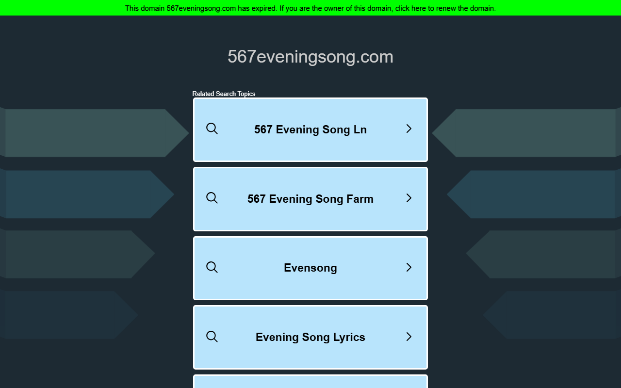 567eveningsong.com screenshot