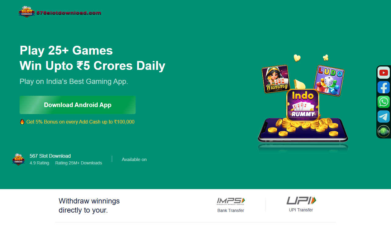 567slotdownload.com screenshot