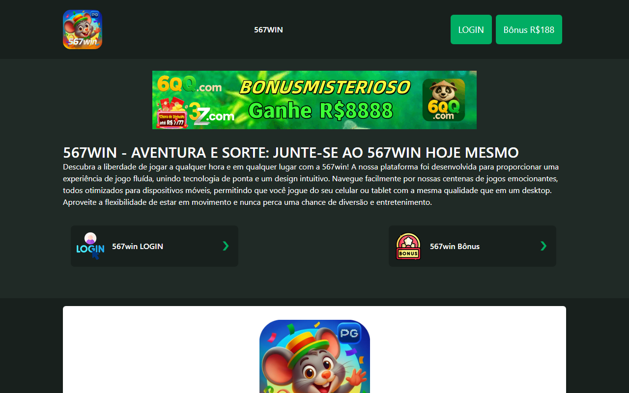 567wingaming.com screenshot