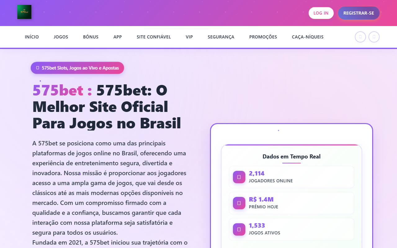 575bet-login.com screenshot