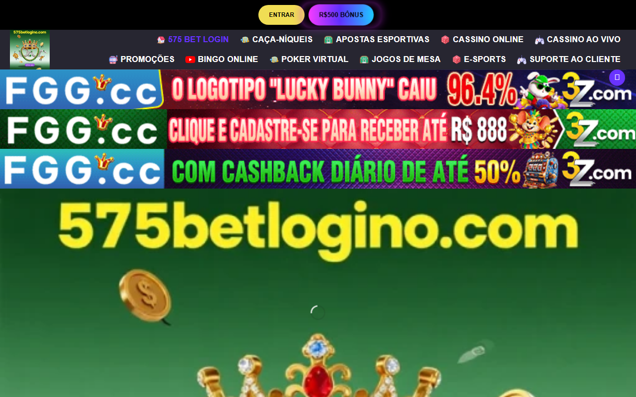575betlogino.com screenshot