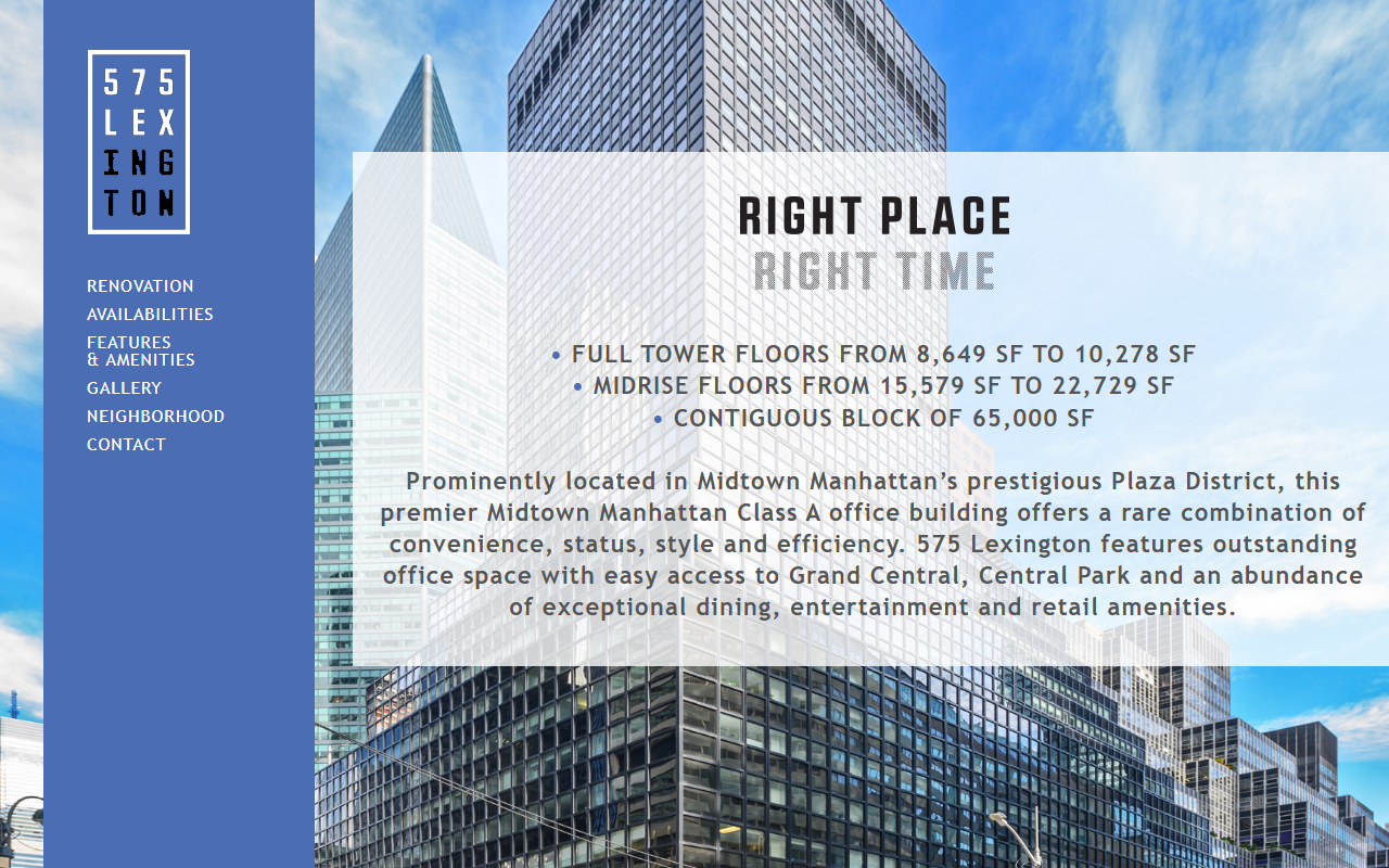 575lexington.com screenshot