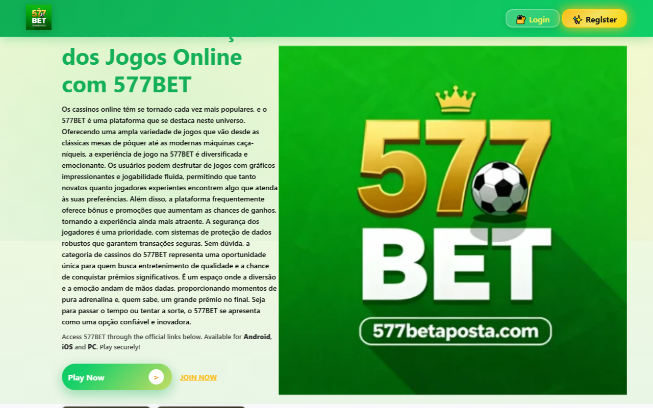 577betaposta.com screenshot