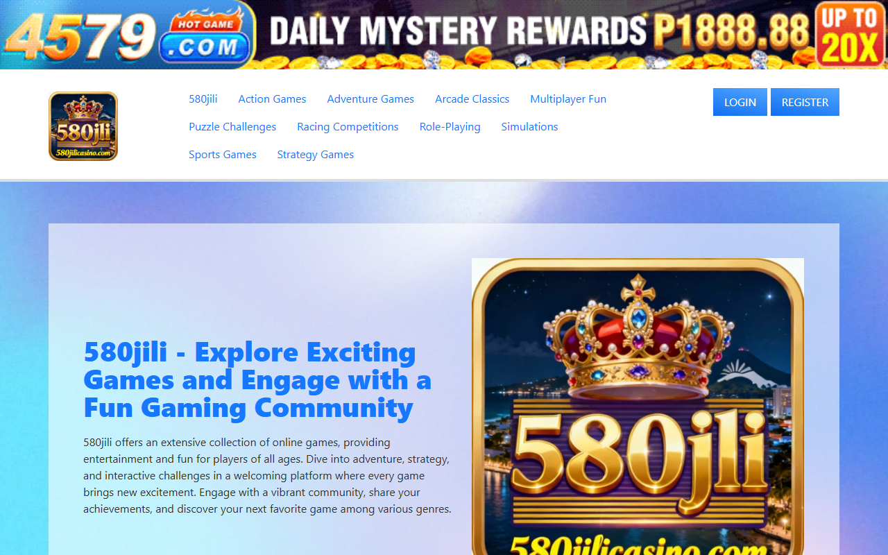 580jilicasino.com screenshot
