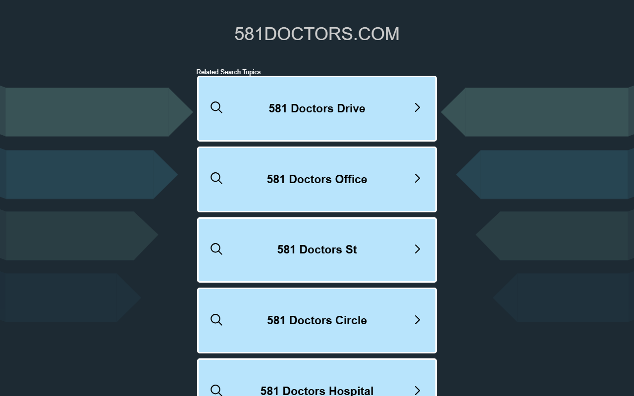 581doctors.com screenshot