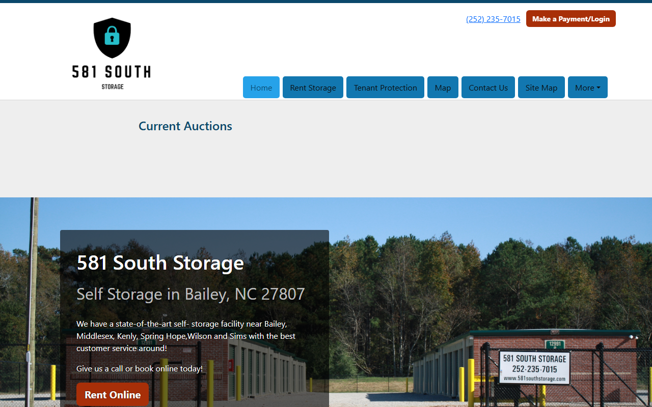 581southstorage.com screenshot