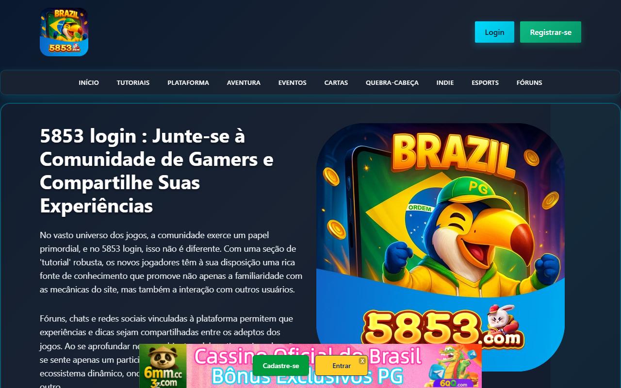5853entrar.com screenshot