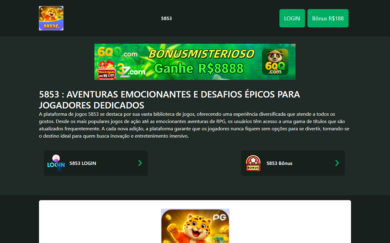5853logins.com screenshot