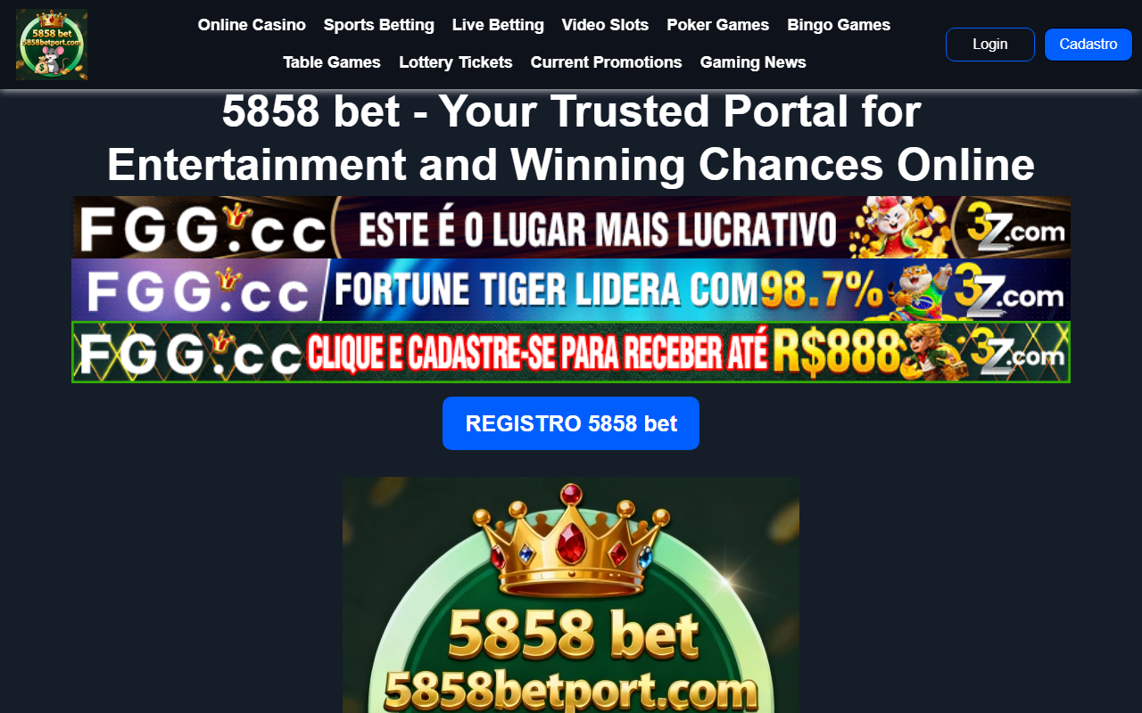 5858betport.com screenshot