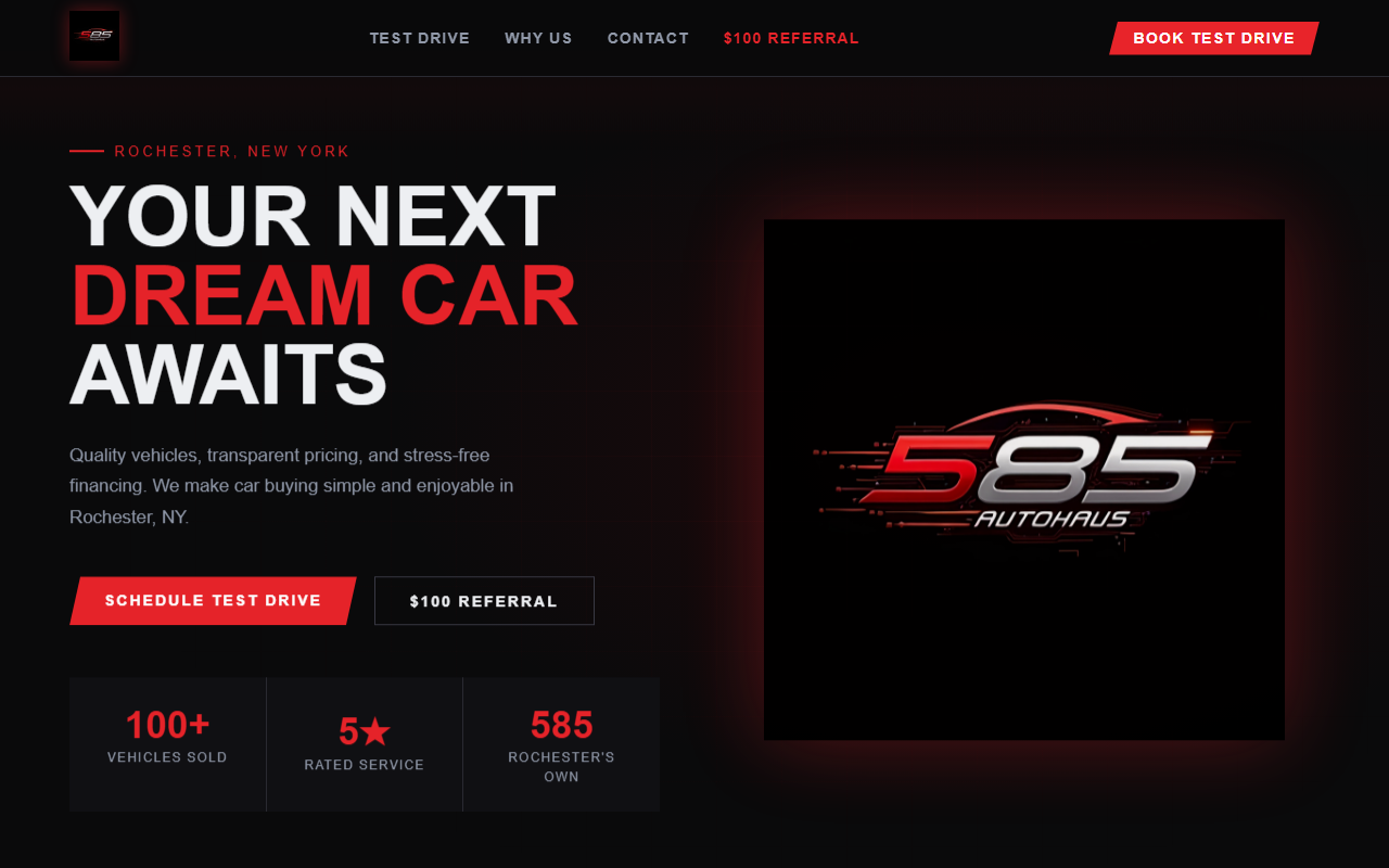 585autohaus.com screenshot