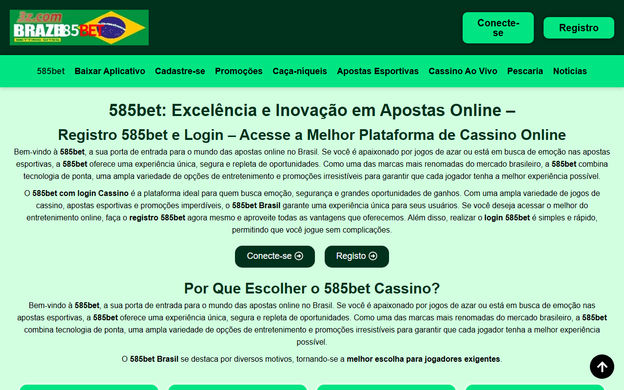 585betfortune.com screenshot