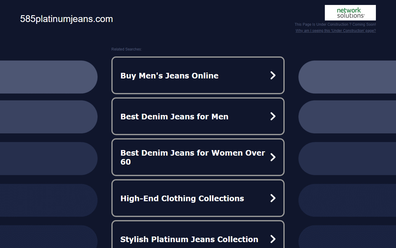 585platinumjeans.com screenshot