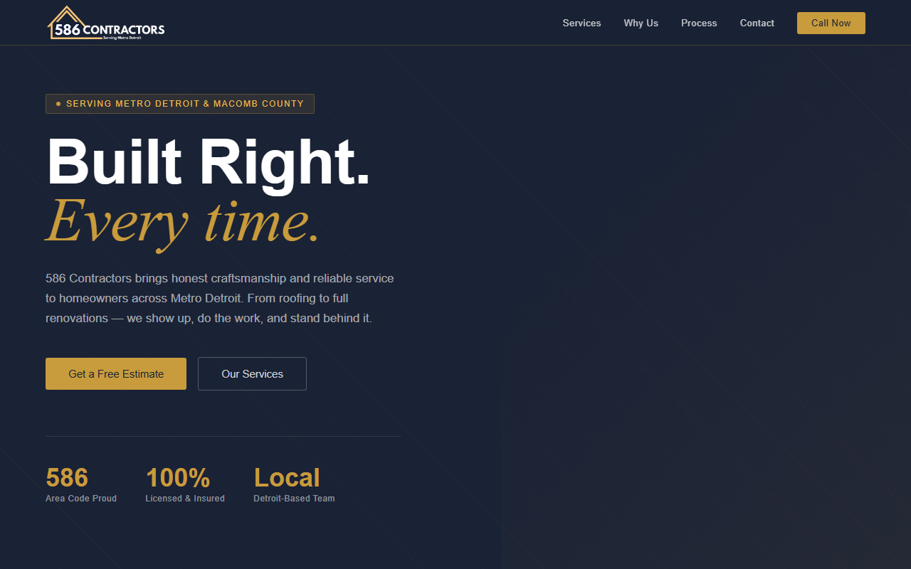 586contractors.com screenshot