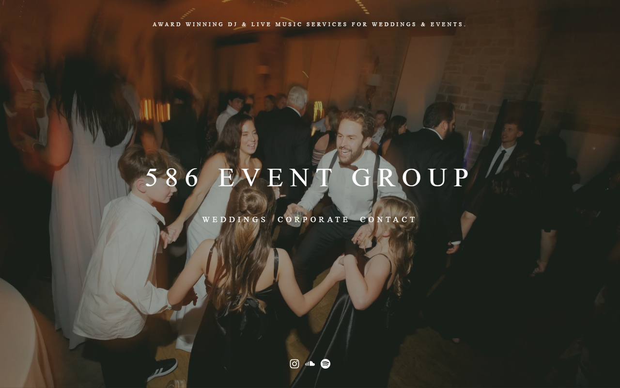 586eventgroup.com screenshot