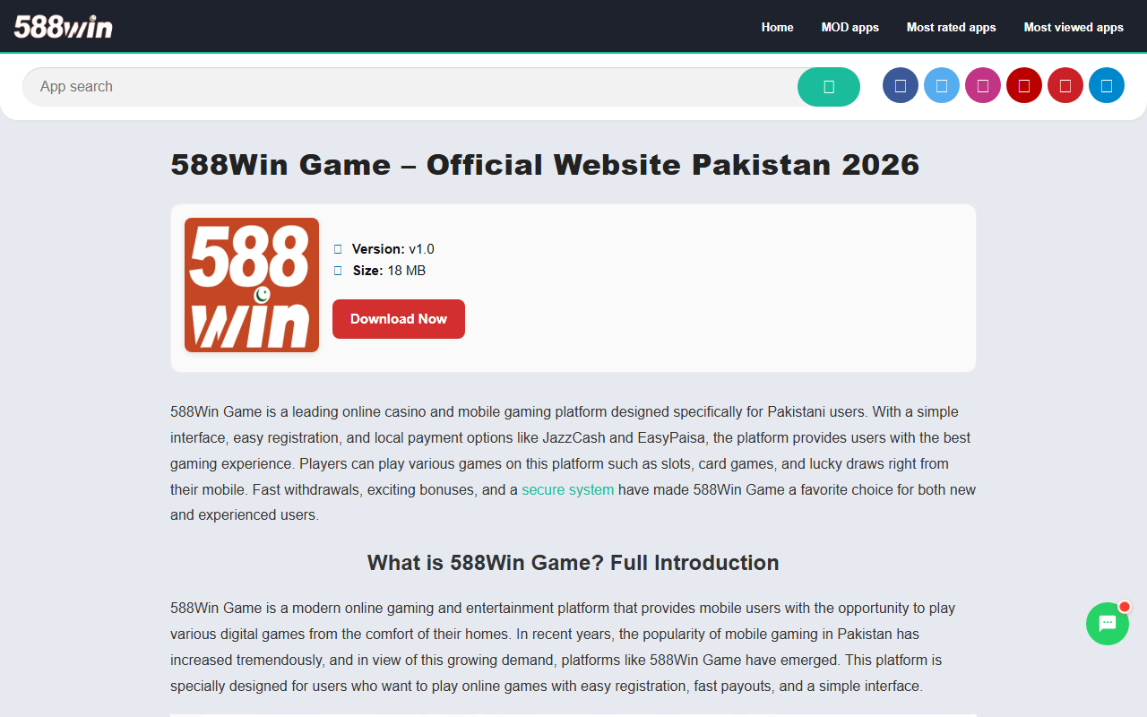 588wincasino.com screenshot