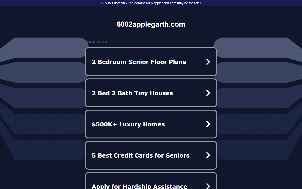 6002applegarth.com screenshot