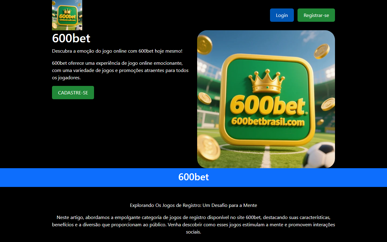 600betbrasil.com screenshot