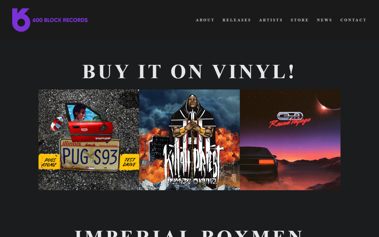 600blockrecords.com screenshot