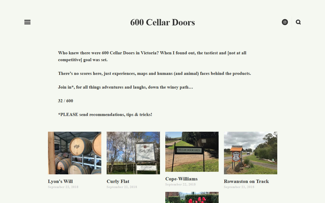 600cellardoors.com screenshot