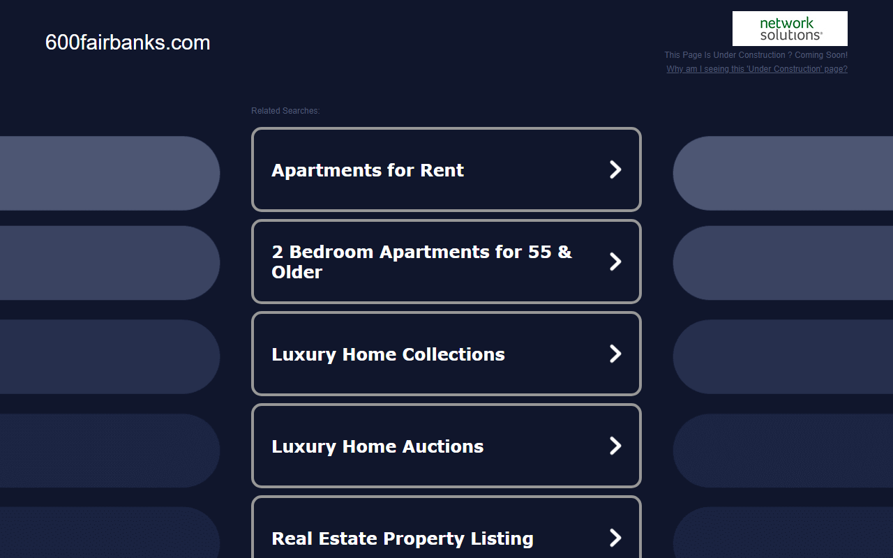 600fairbanks.com screenshot