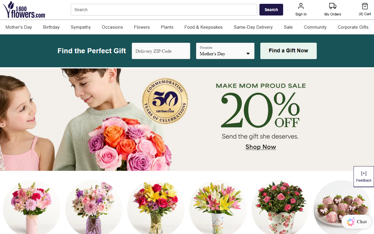 600flowers.com screenshot