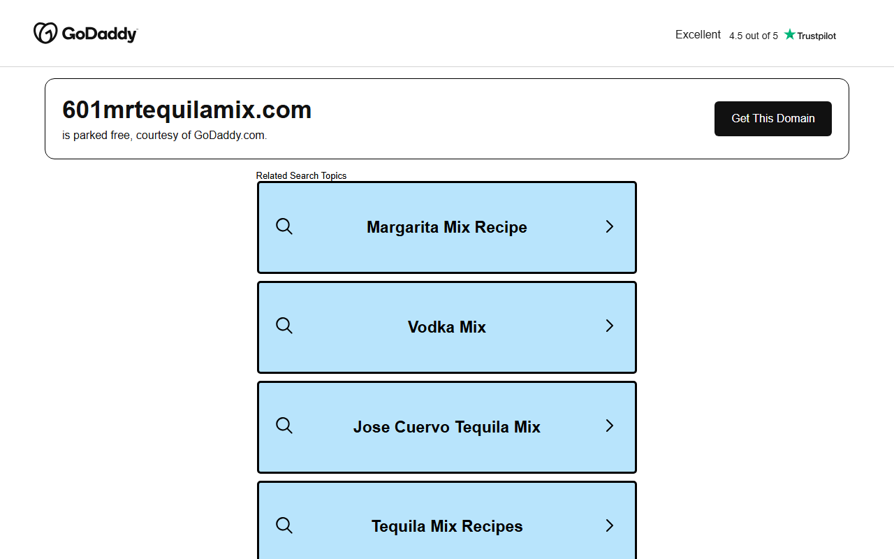 601mrtequilamix.com screenshot