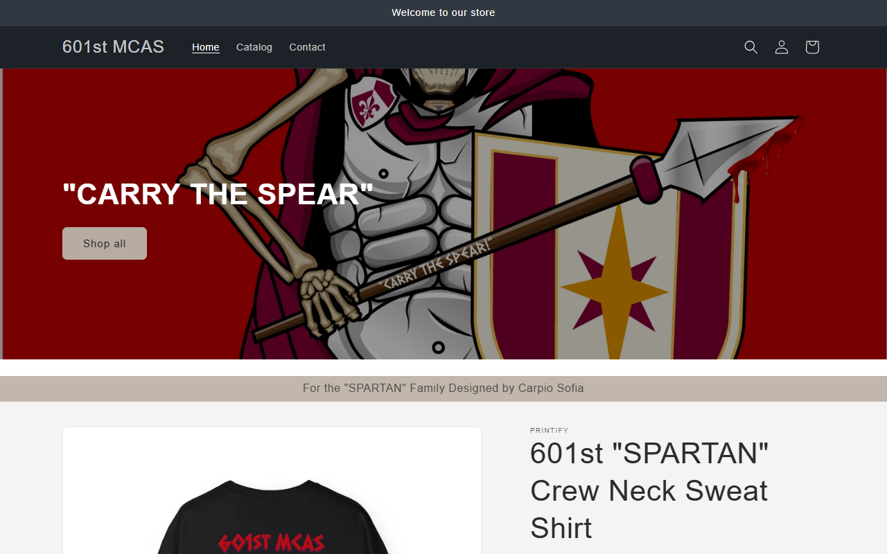 601spartan.com screenshot