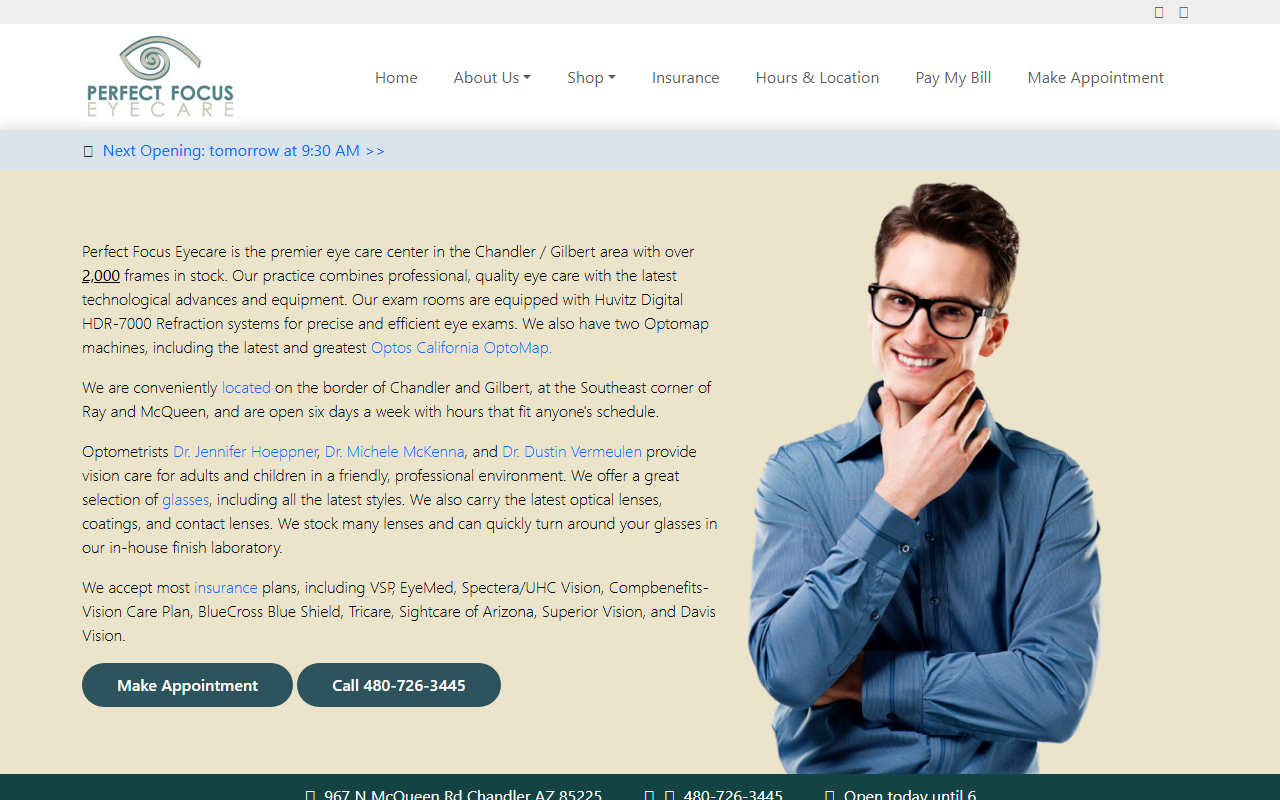 602eyecare.com screenshot