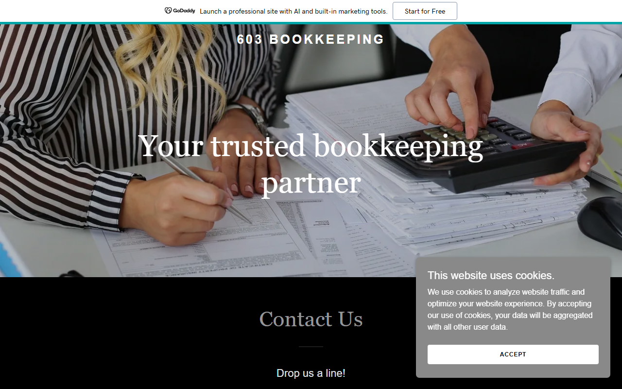 603-bookkeeping.com screenshot