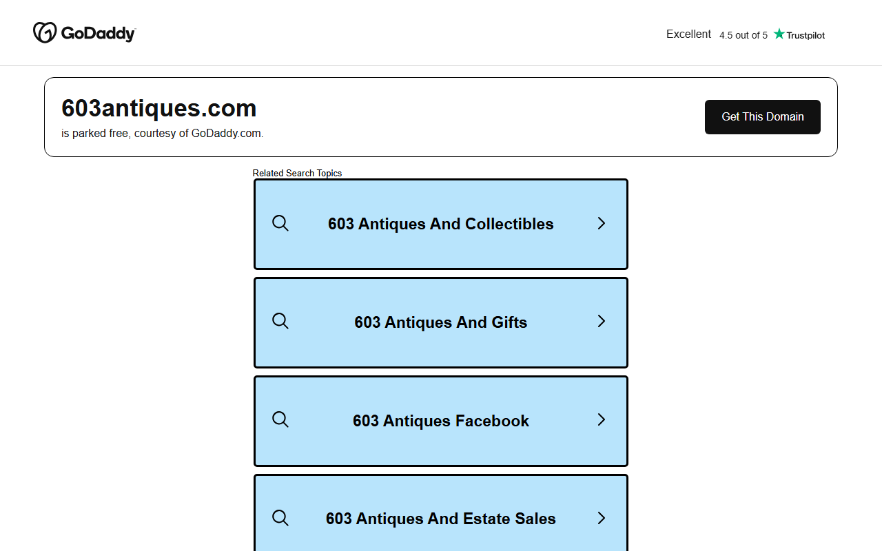603antiques.com screenshot
