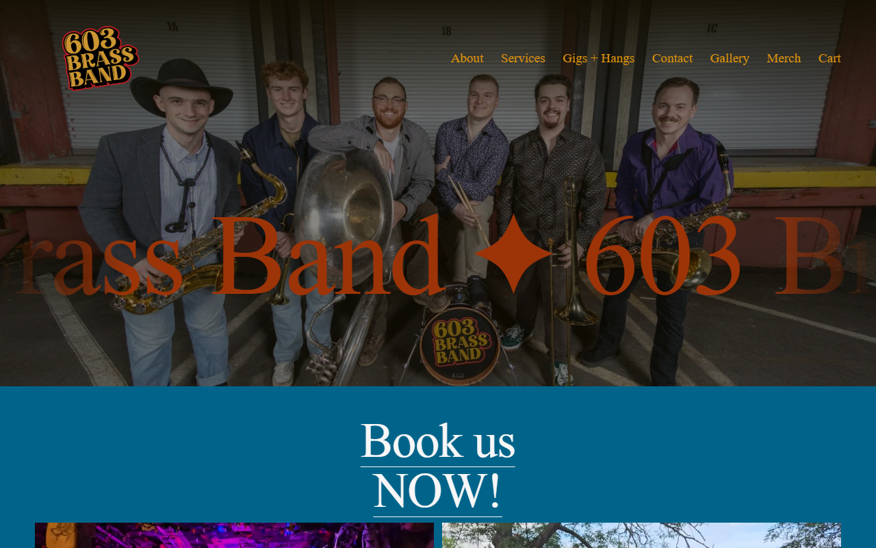 603brassband.com screenshot