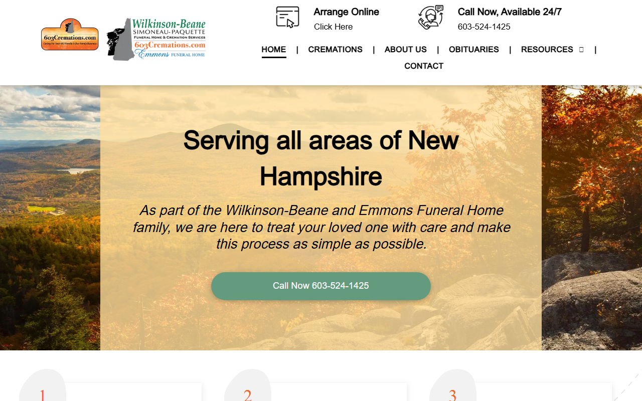 603cremations.com screenshot