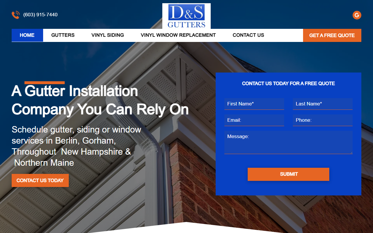 603gutters.com screenshot