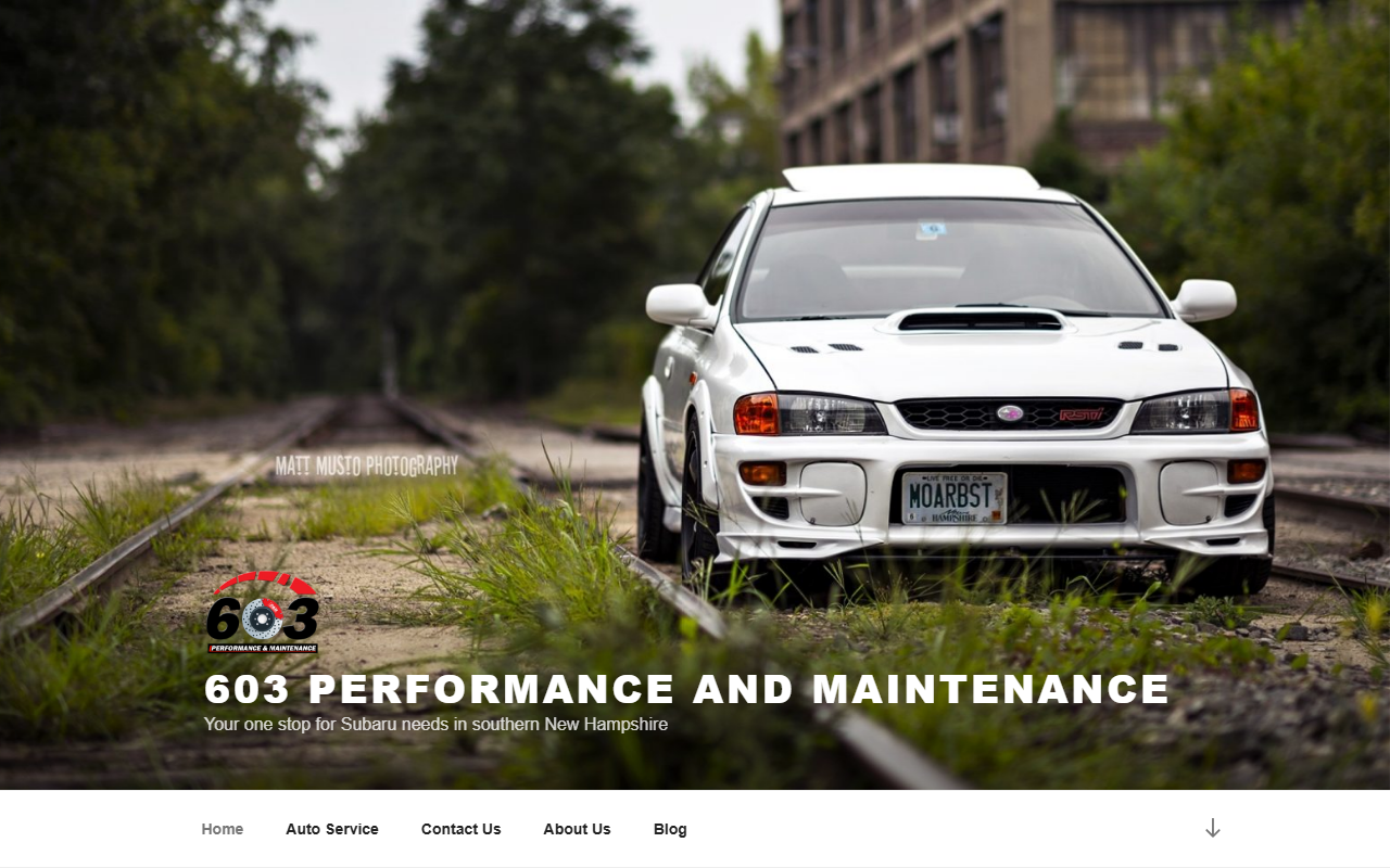 603performance.com screenshot