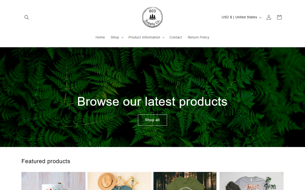 603supplyco.com screenshot