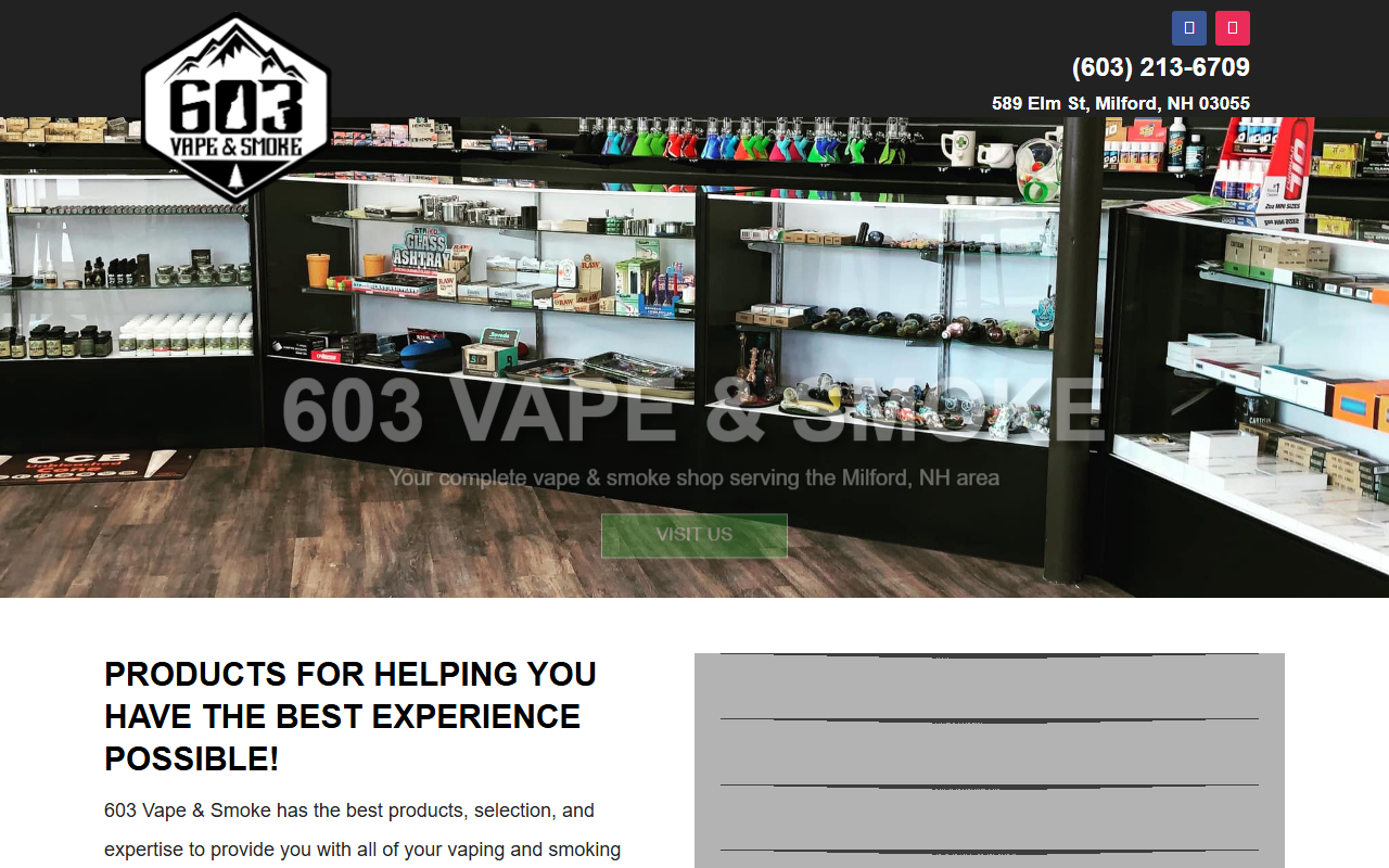 603vapeandsmoke.com screenshot