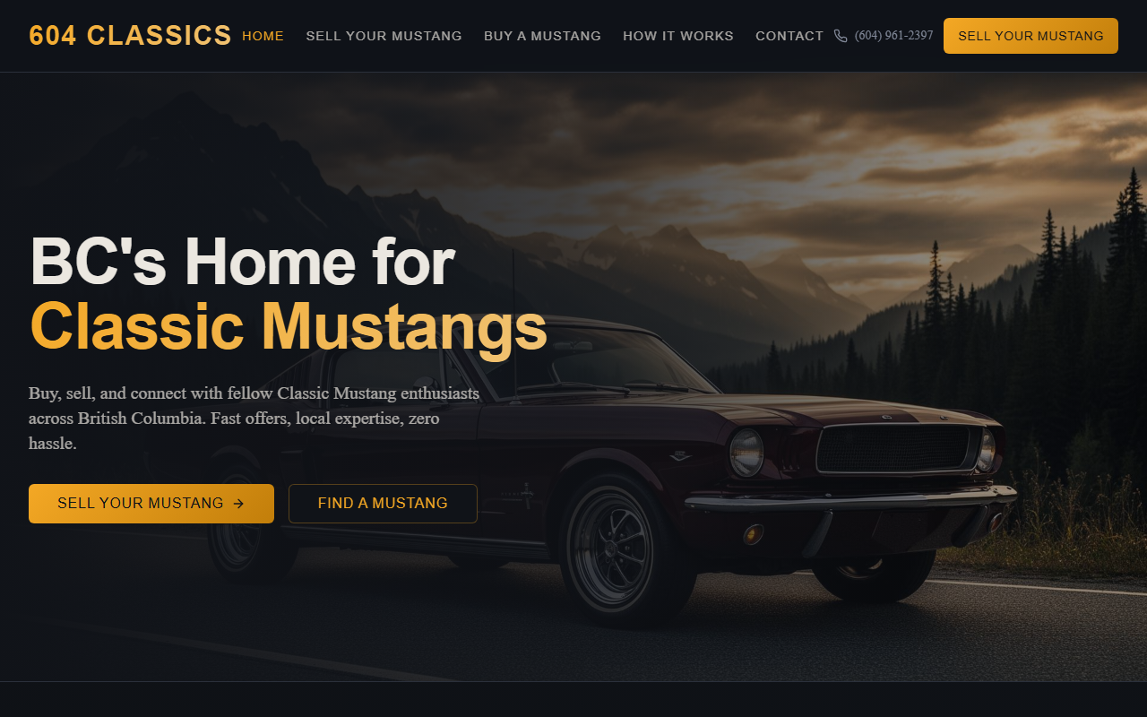 604classiccars.com screenshot