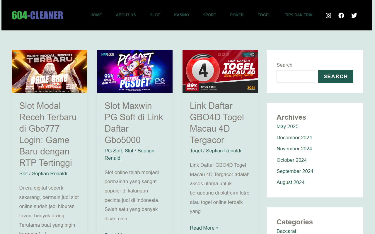 604cleaner.com screenshot