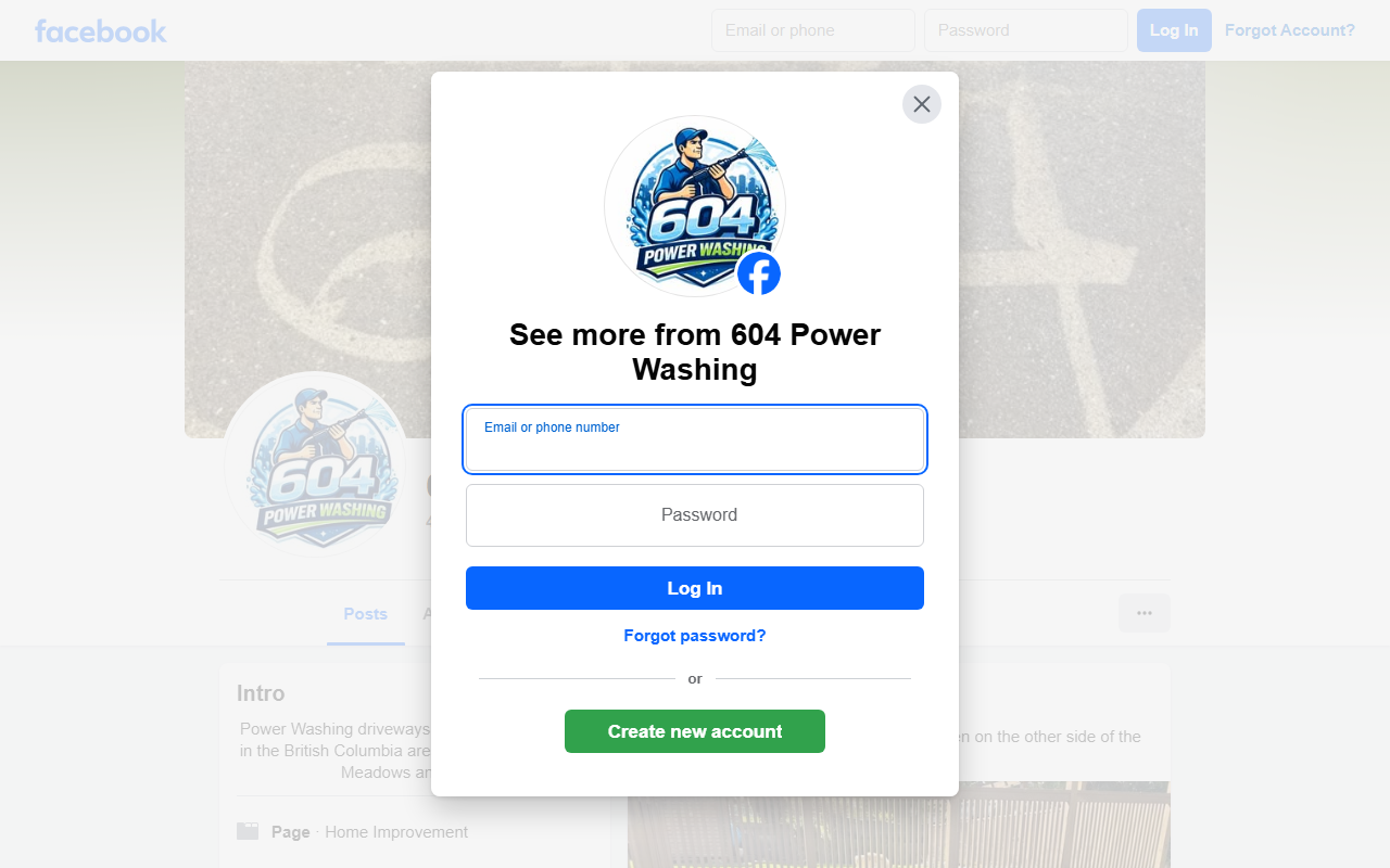 604powerwashing.com screenshot