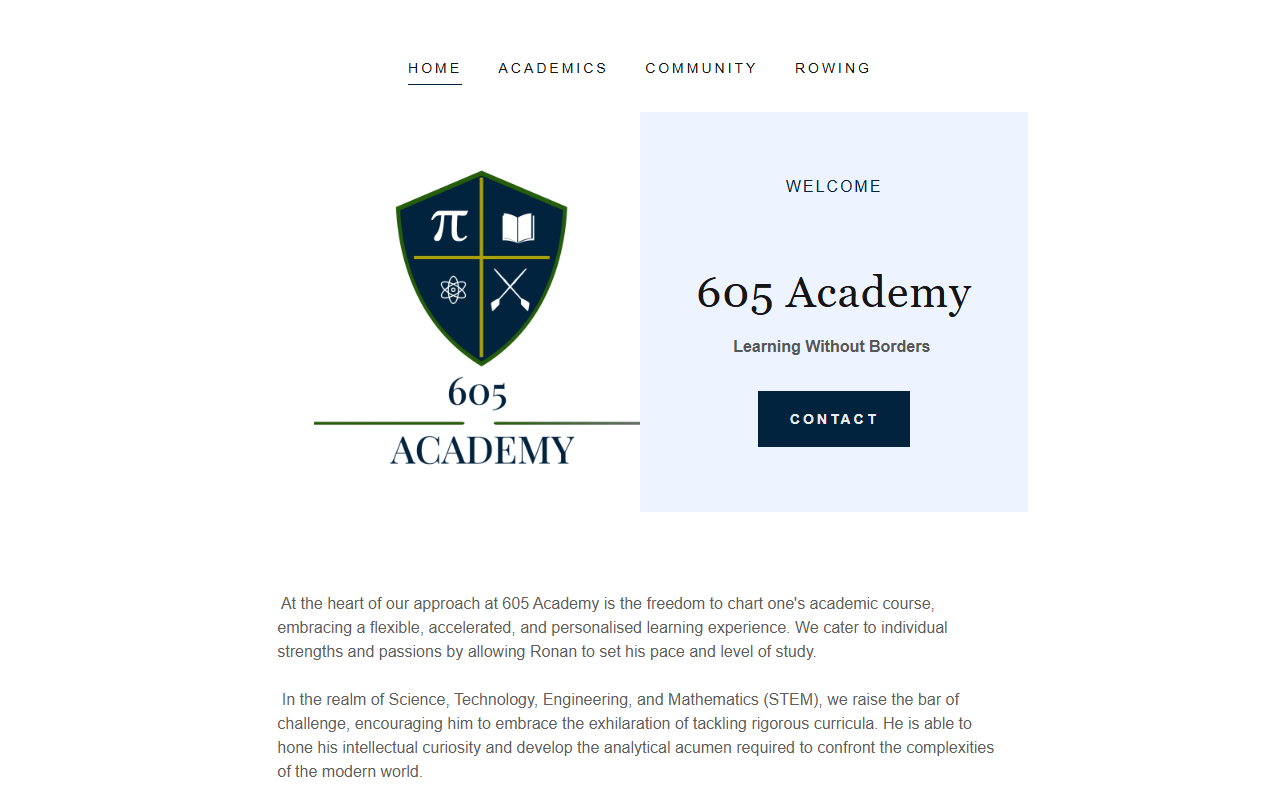 605academy.com screenshot