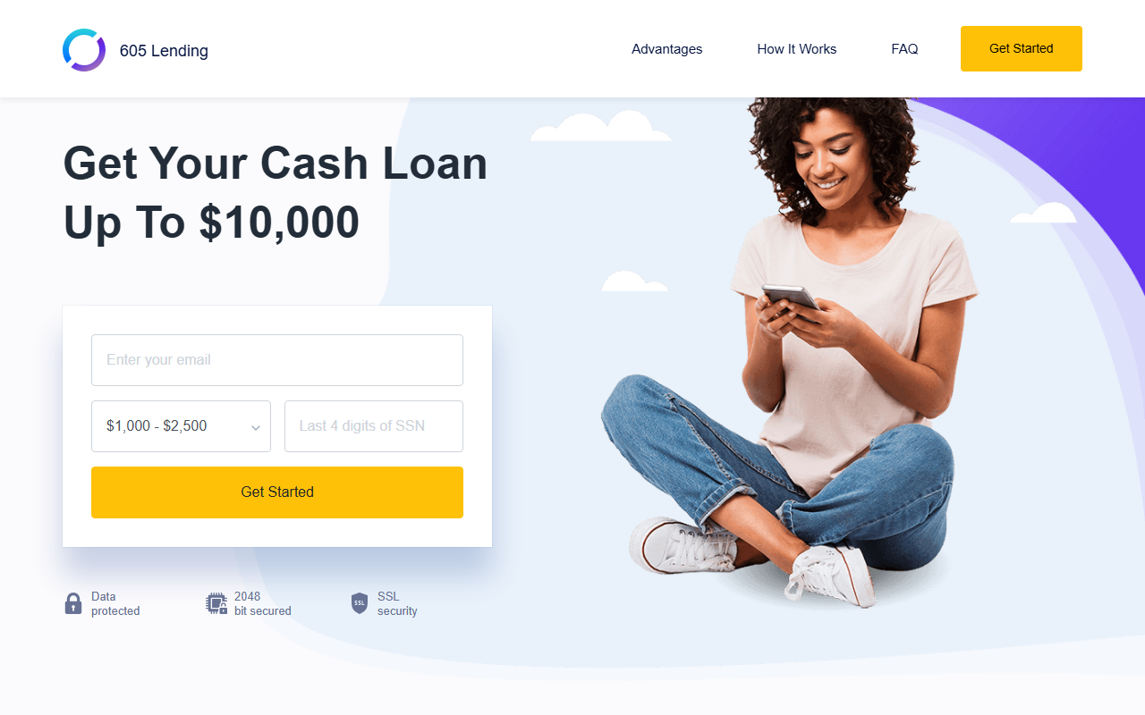 605alending.com screenshot