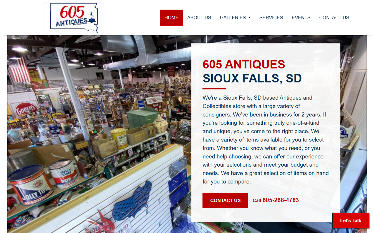 605antiques.com screenshot