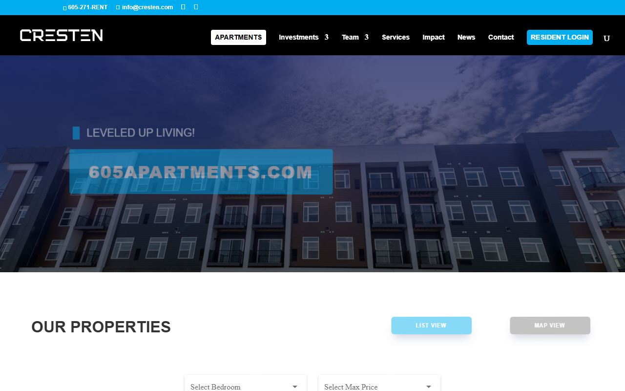 605apartments.com screenshot