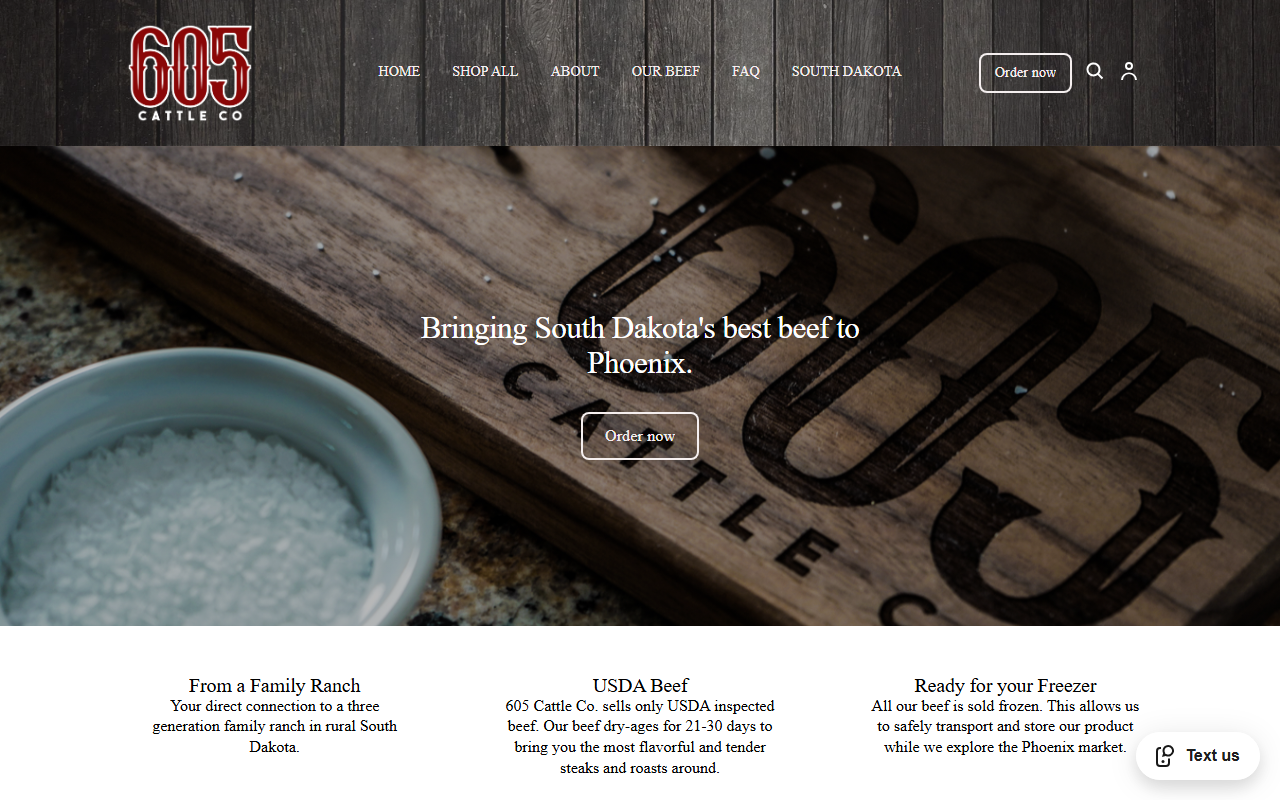 605cattleco.com screenshot