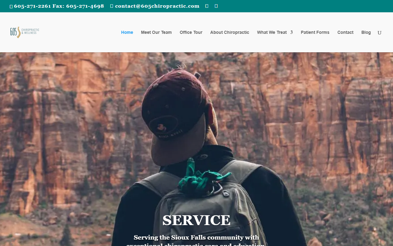605chiropractic.com screenshot