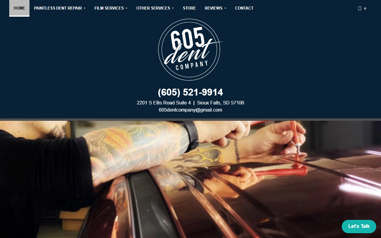 605dentcompany.com screenshot