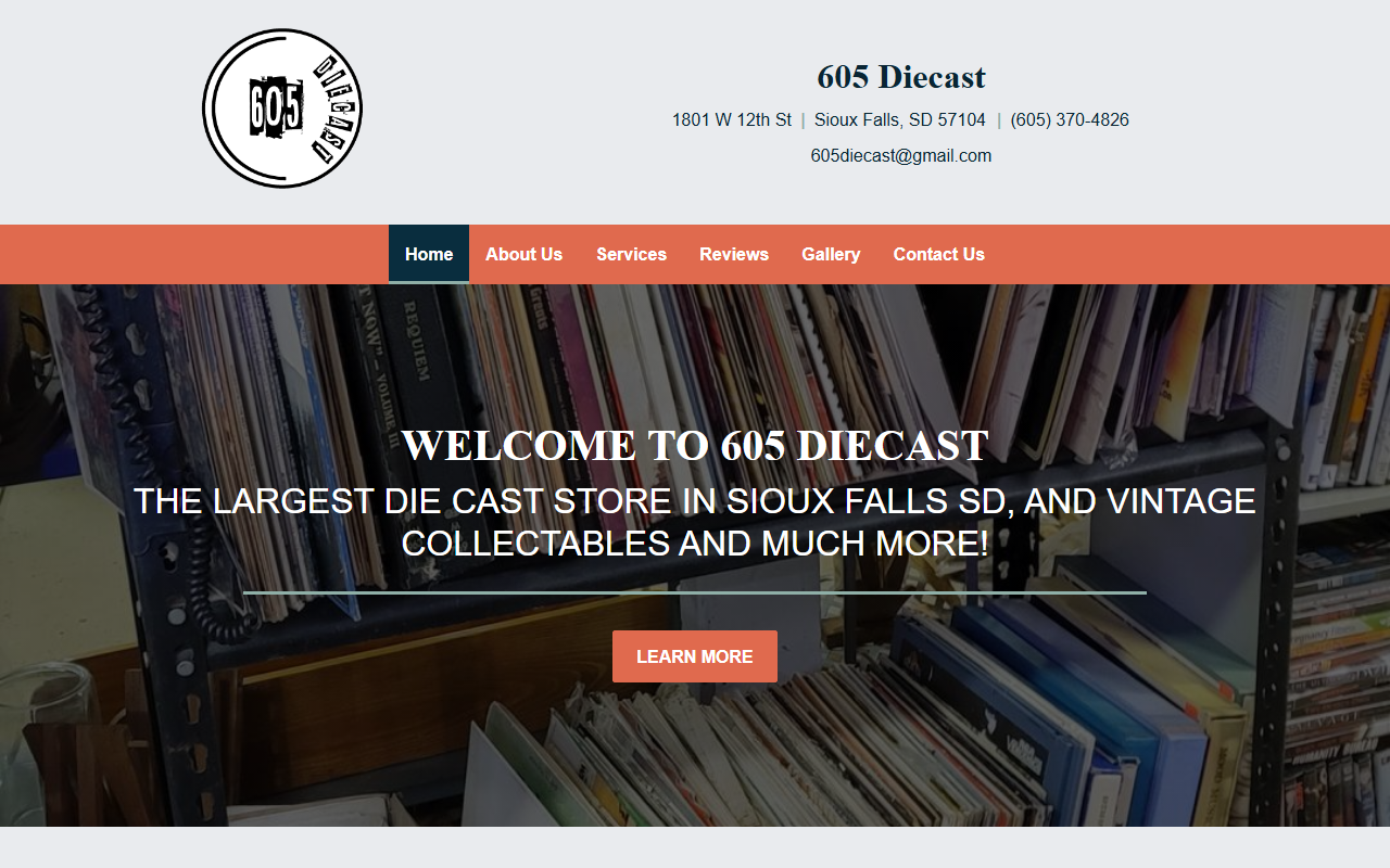 605diecast.com screenshot