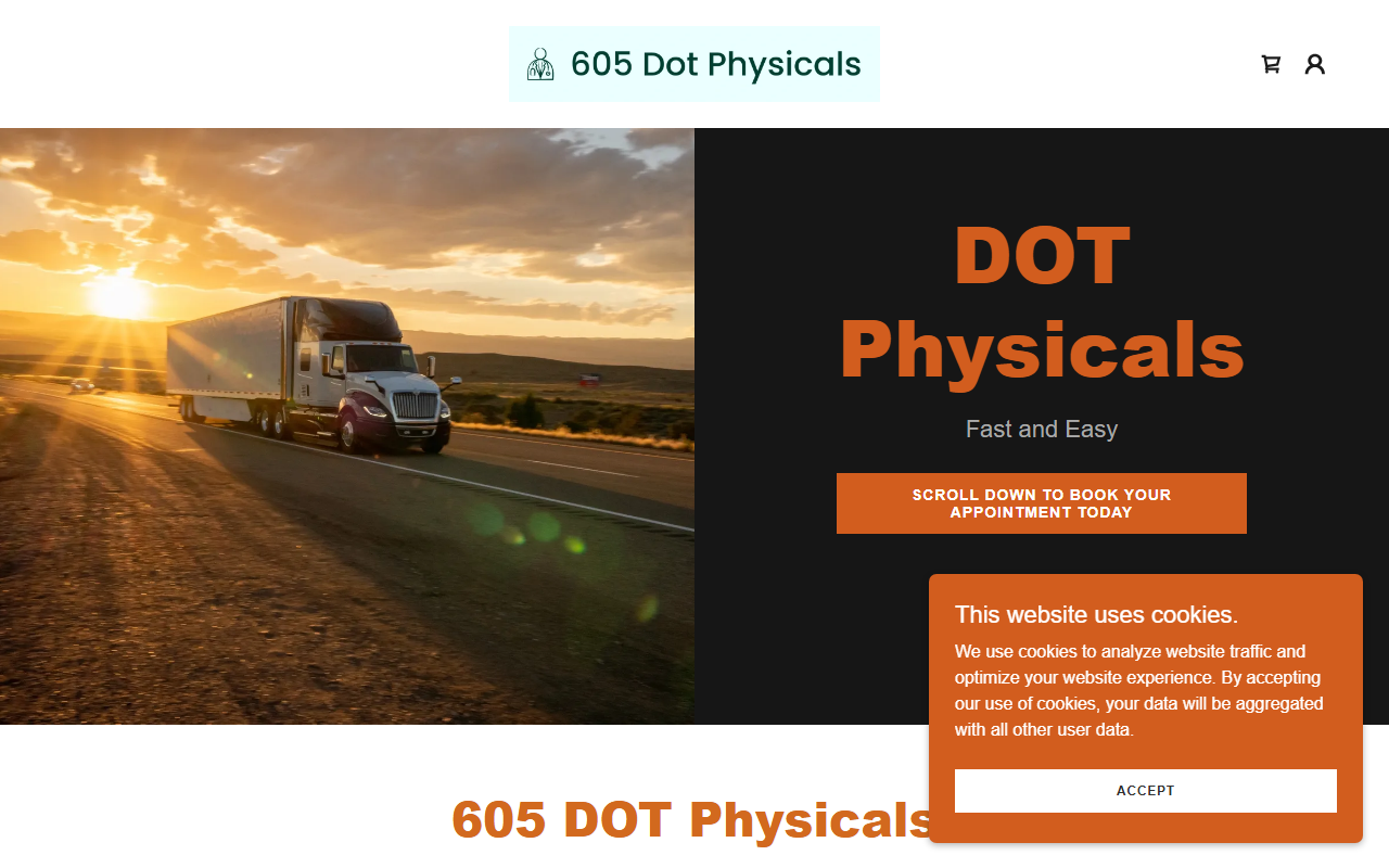 605dotphysicals.com screenshot