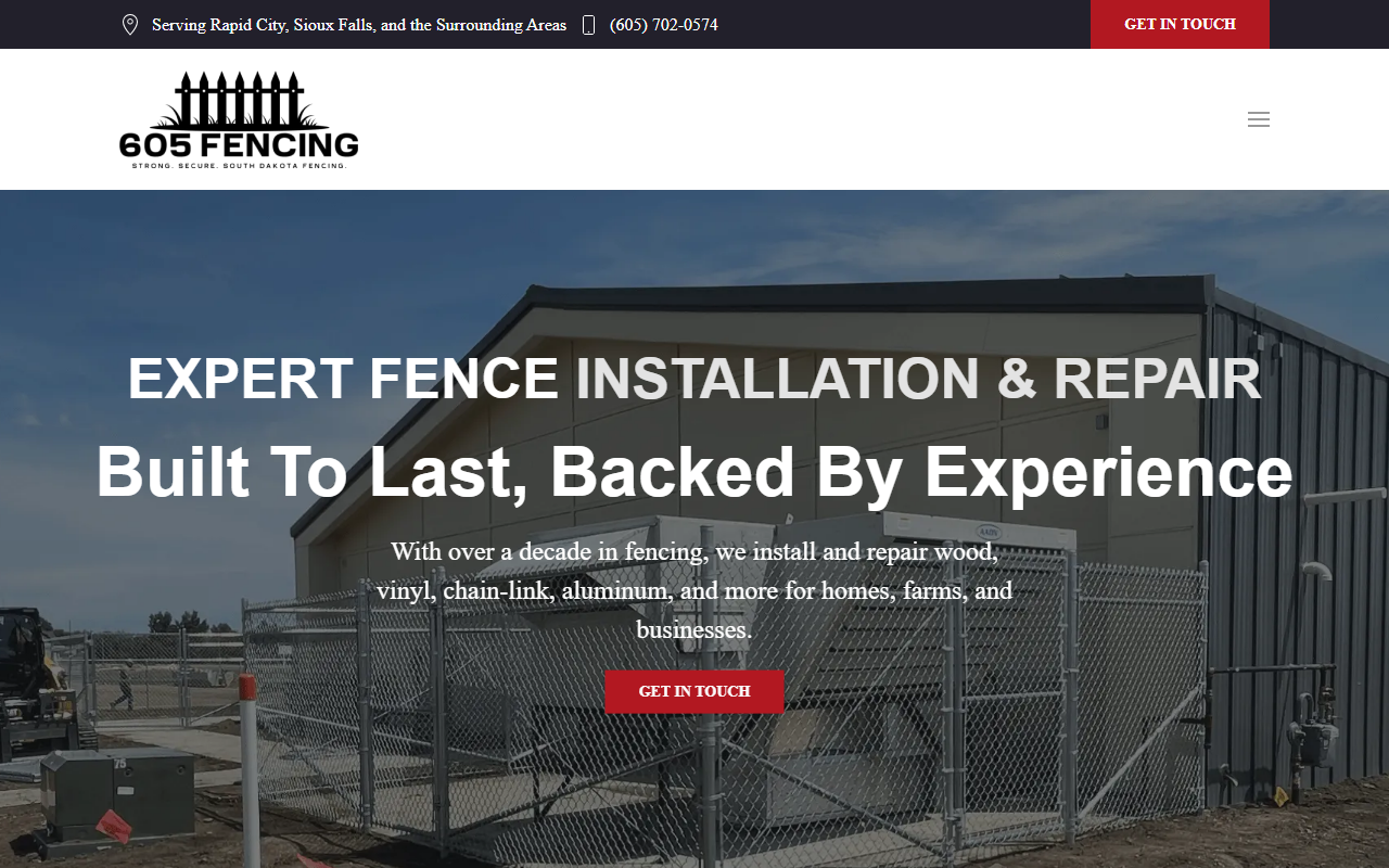 605fencing.com screenshot