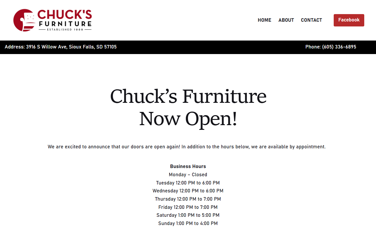 605furniture.com screenshot